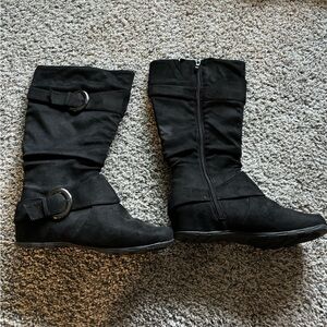 Black Knee high boots
